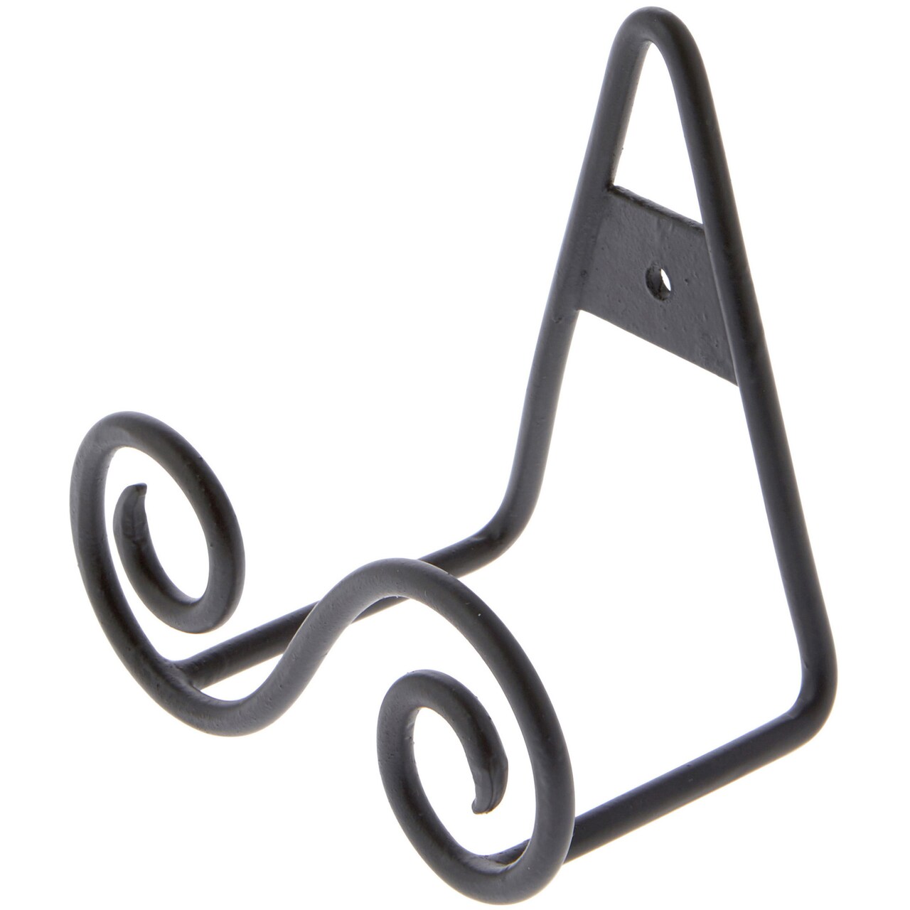 Bard's Black S-Shaped Wall Mountable Display Easel Stand, 3.5" H x 3.75" W x 2.5" D